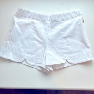 Draper James White shorts scalloped